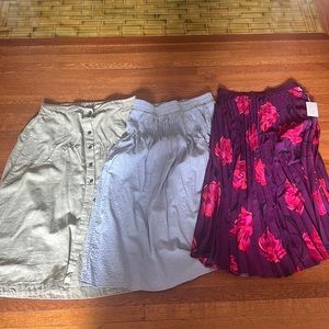 Three Target skirts
